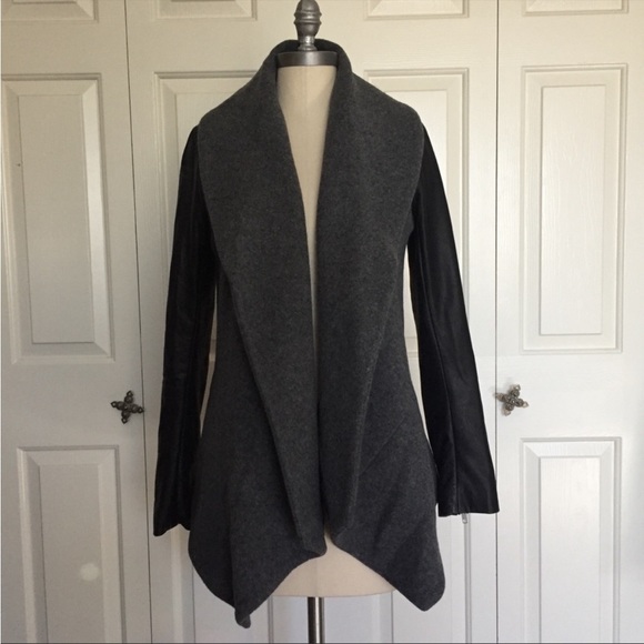 Theory Laura Amazing Wool Cashmere Leather Jacket - Picture 1 of 10
